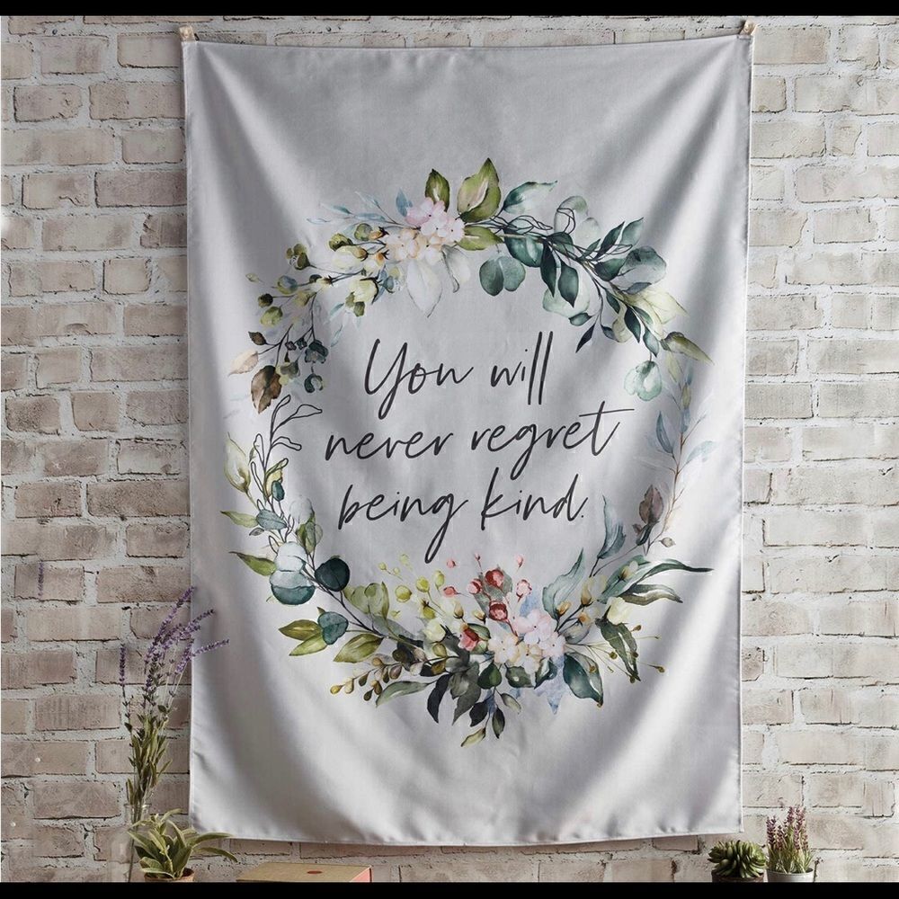 Creative Brands Faithworks-Wall Banner, 39 x 55-Inch, Never Regret being kind